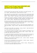 WSET Level 3 Exam Latest 2024-2025 with questions and complete solution