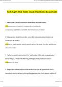 NSG 6435 MIDTERM EXAM 2024 Actual Questions with Verified Answers&comma; 100&percnt; Guarantee Pass