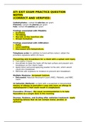 ATI EXIT EXAM PRACTICE QUESTION NOTES&lpar;CORRECT AND VERIFIED&rpar;
