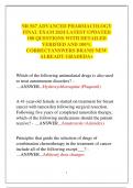 NR 567 ADVANCED PHARMACOLOGY FINAL EXAM 2024 LATEST UPDATED  100 QUESTIONS WITH DETAILED  VERIFIED AND 100&percnt;  CORRECTANSWERS BRAND NEW ALREADY GRADEDA&plus;