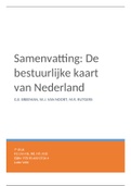 Samenvatting  'De bestuurlijke kaart van Nederland', 7e druk, ISBN: 978-90-469-0734-4