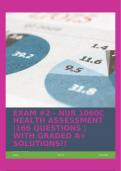 EXAM &num;2 - NUR 1060C HEALTH ASSESSMENT &vert;166 QUESTIONS &vert; WITH GRADED A&plus; SOLUTIONS&excl;&excl;