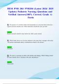 HESI PNR 204&sol; PNR204 &lpar;Latest 2024&sol; 2025 Update&rpar; Pediatric Nursing&vert; Questions and Verified Answers&vert;100&percnt; Correct&vert; Grade A- Fortis