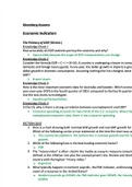 MB 101 _ Bloomberg Answers  | MB101 _ Bloomberg Answers - Economics Indicators ( A Grade) 100% Reliable