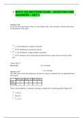 MATH 302 MIDTERM EXAM – QUESTION AND ANSWERS – SET 3