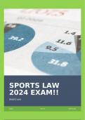 SPORTS LAW 2024 EXAM&excl;&excl;