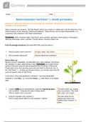 BIO 101 _ Fast Plants​ 1 – Growth and Genetics_Gizmos_2021 | Student Exploration: Fast Plants​ 1 – Growth and Genetics