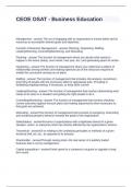 CEOE OSAT - Business Education Questions and Answers 2024