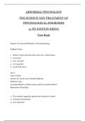 TEST BANK _ ABNORMAL PSYCHOLOGY _ THE SCIENCE AND TREATMENT OF PSYCHOLOGICAL DISORDERS