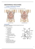 Samenvatting  pathologie: abdominale heelkunde