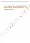 Exam &lpar;elaborations&rpar; Portage learning pathophysiology NURS 231&sol;BIOD 33