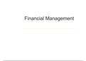 Fundamentals in Financial Management 