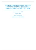 Inleiding Dietetiek jaar 1 NTI. Beoordeling 9.0!