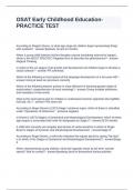 OSAT Early Childhood Education- PRACTICE TEST Questions with Solutions