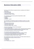 Business Education &lpar;040&rpar; Questions and Answers100&percnt; Solved