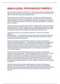 AQA A LEVEL PSYCHOLOGY PAPER 2
