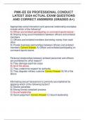 PMK-EE E6 PROFESSIONAL CONDUCT LATEST 2024 ACTUAL EXAM QUESTIONS AND CORRECT ANSWERS &lpar;GRADED A&plus;&rpar;