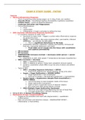 NURS 5140 Exam 2 study guide - PATHO 