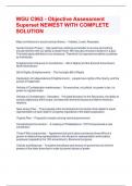 WGU C963 - Objective Assessment Superset NEWEST WITH COMPLETE SOLUTION 