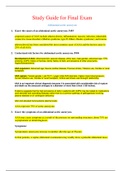 NSG 6001 Final Exam Study Guide &vert; South University&comma; Savannah - NSG 6001 &vert; Download To Score An A