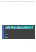 GNRS 578 Health Assessment - Quiz &num;1-9 Study Guide with Correct Answers 2024 