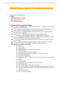 sNR293 Pharmacology for Nursing Running Review