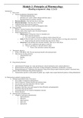 Pharmacology EXAM 1 Study Guide