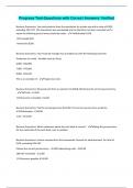 Progress Test-Questions with Correct Answers&sol; Verified