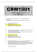 CRW1501 Assignment 2 (2021) answers
