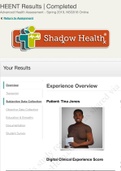 Tina Jones Subjective HEENT | Completed | Shadow Health 2