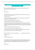 Wellcare ACT Mastery Exam 2024 - Broker-Questions with Correct Answers&sol; Verified