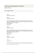 ShadowHealth Asthma Exacerbation Results complete solution&sol;Asthma Exasterbation Results 2021
