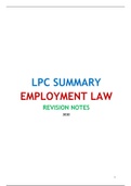 LPC EMPLOYMENT LAW REVISION NOTES (DISTINCTION) 2020