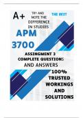 APM3700 Assignment 3 &lpar;COMPLETE ANSWERS&rpar; 2024 - DUE 28 August 2024