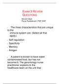 EXAM 3 REVIEW QUESTIONS NCLEX-Style Paula Ruedebusch&comma; FNP&comma; DNP latest