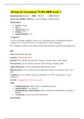 Advanced Assessment NURS 680B week 3 &lpar;solution&rpar; > West Coast University&comma; Orange County - NURS 680 Advanced Assessment 680B week 3 62 year old female&period;
