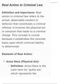 Real actions in criminal laws