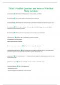 TMAS 1 Verified Questions And Answers With Real Study Solutions