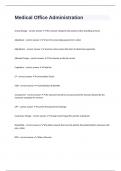 Medical Office Administration questions & answers