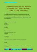 C236 Compensation and Benefits Questions and Correct Answers  Latest Update&comma; Graded A&plus;