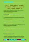 C236 Compensation & Benefits Questions and Correct Answers  Latest Update&comma; Graded A&plus;