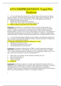 ATI COMPREHENSIVE Typed Pre-Predictor &lpar;Graded A&plus;&rpar; LATEST UPDATE