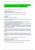 Tennessee Category 7-Core Manual Review Questions and Answers 100&percnt; Correct