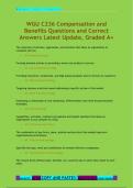 C236 Compensation and Benefits Questions and Correct Answers Latest Update&comma; Graded A&plus;