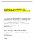 Chiropractic LAWS&comma; RULES&comma; and REGULATIONS Questions and Answers&period;