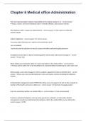 Chapter 6 Medical office Administration with complete solutions 