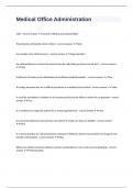 Medical Office Administration with correct answers graded A&plus;