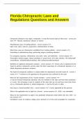 Florida Chiropractic Laws and Regulations Questions and Answers&period;