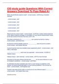 CID study guide Questions With Correct Answers Download To Pass Rated A&plus;