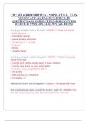 CITY MD SCRIBE WRITTEN AND PRACTICAL EXAM  NEWEST ACTUAL EXAM COMPLETE 200  QUESTIONS AND CORRECT DETAILED ANSWERS  &lpar;VERIFIED ANSWERS&rpar; ALREADY GRADED A&plus;